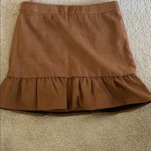 Jcrew suede skirt!